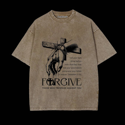 THE JESUS CHRISTIAN WASHED T-SHIRT