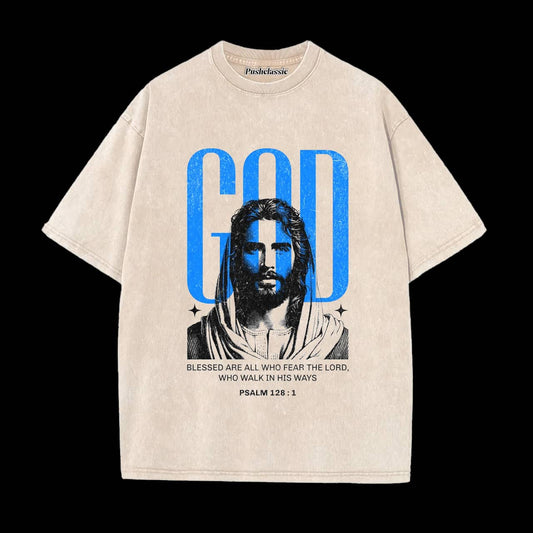 THE JESUS CHRISTIAN WASHED T-SHIRT