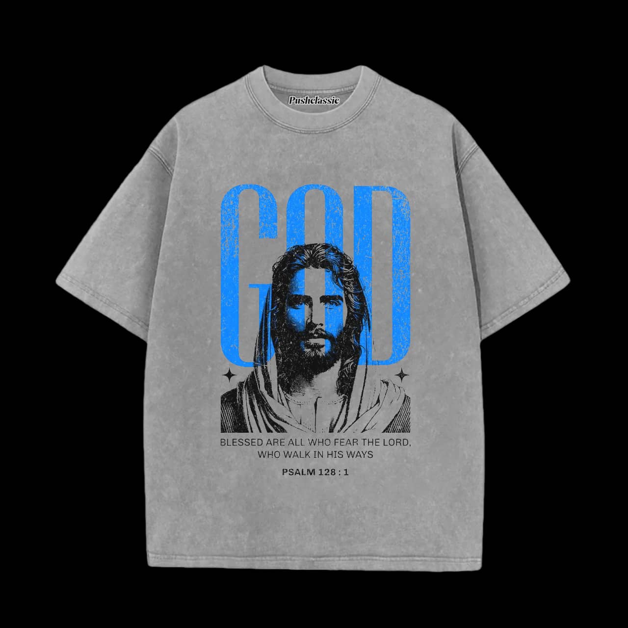 THE JESUS CHRISTIAN WASHED T-SHIRT