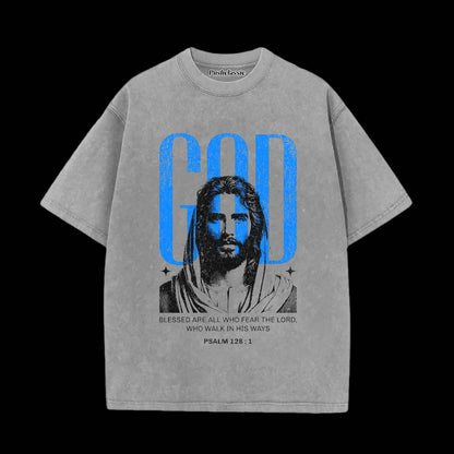 THE JESUS CHRISTIAN WASHED T-SHIRT