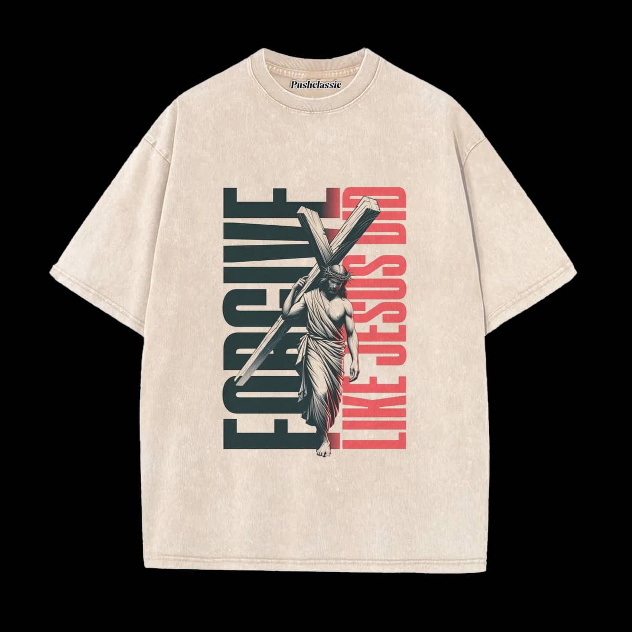 THE JESUS CHRISTIAN WASHED T-SHIRT