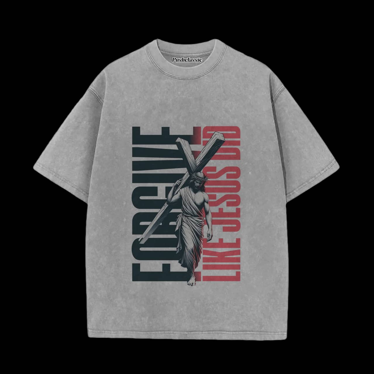 THE JESUS CHRISTIAN WASHED T-SHIRT