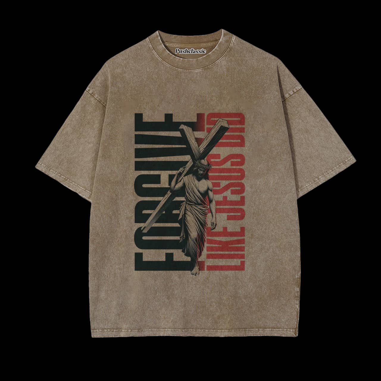 THE JESUS CHRISTIAN WASHED T-SHIRT