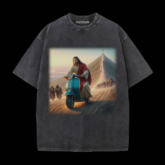 THE JESUS CYCLING WASHED T-SHIRT