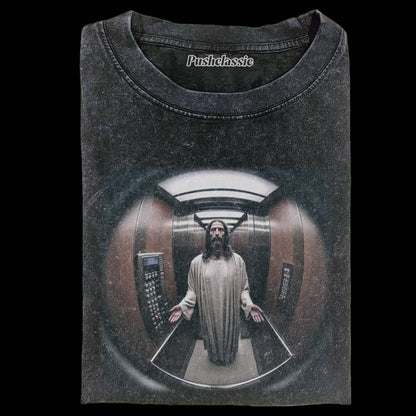 THE_JESUS_IN_THE_ELEVATOR_FUNNY_WASHED_T-SHIRT