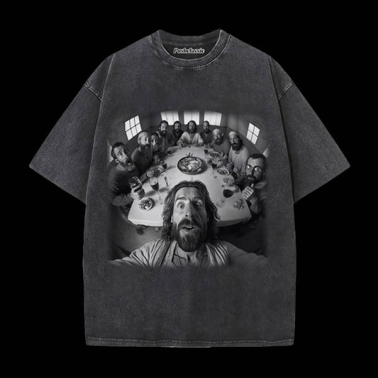 THE JESUS SELFIE WASHED T-SHIRT