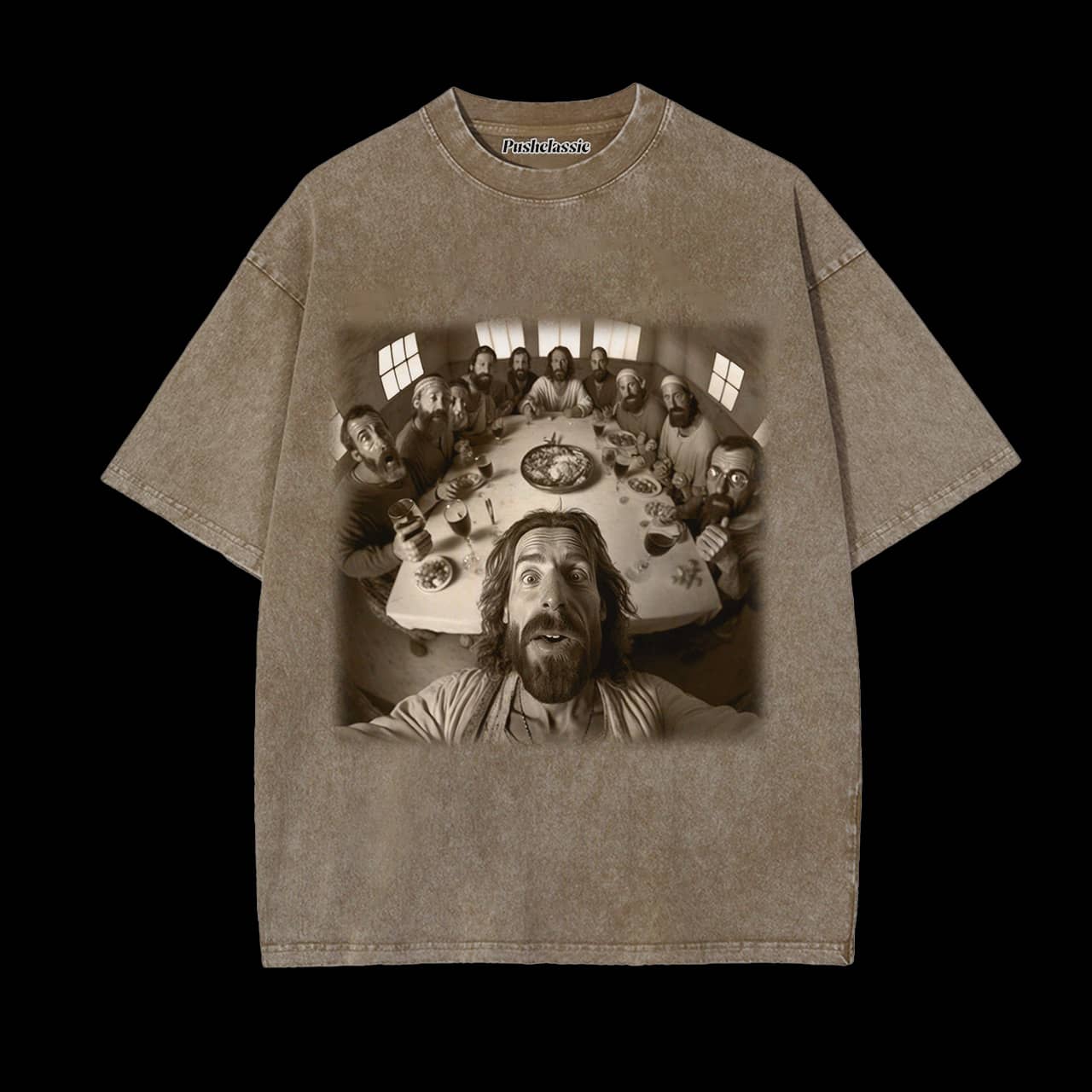 THE JESUS SELFIE WASHED T-SHIRT