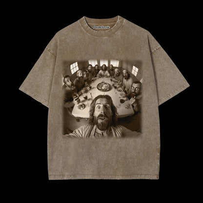 THE JESUS SELFIE WASHED T-SHIRT