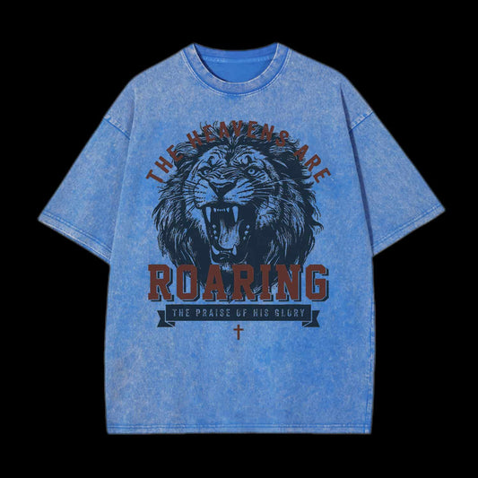 THE HEAVENS ARE ROARING CHRSITIAN TEE