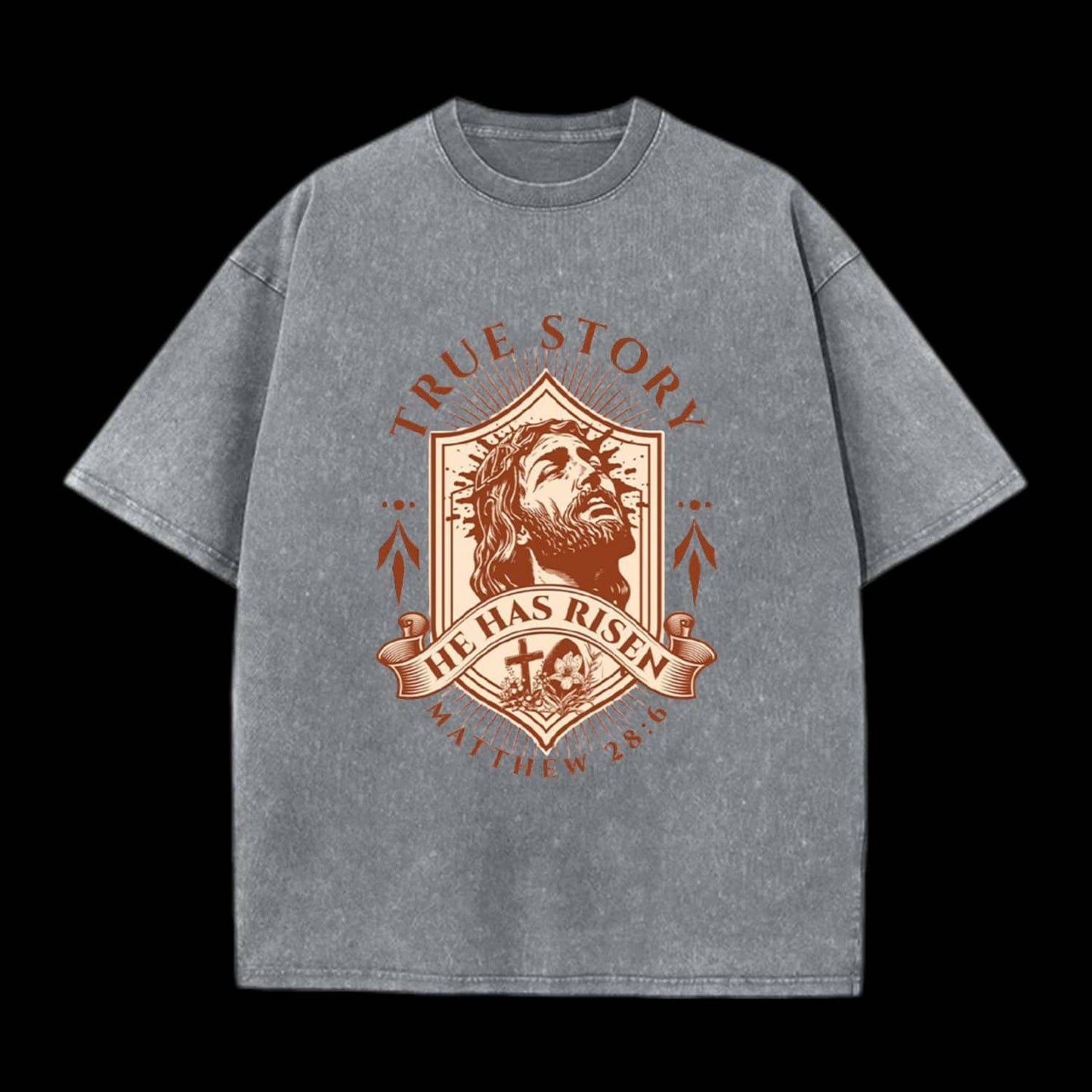 True Story He Has Risen Printed Men's Tee