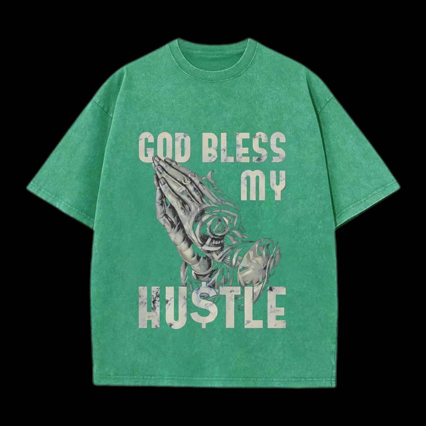 God Bless My Hustle Christian Tee