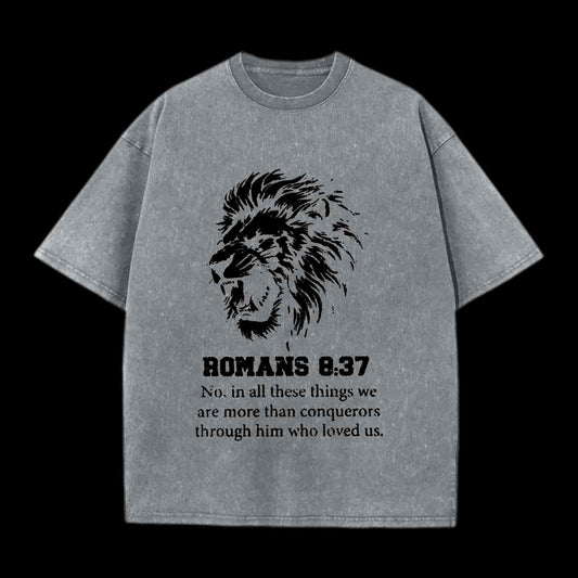 More Than Conquerors Lion Tee