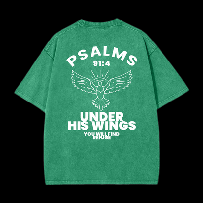 Under His Wings Washed T-Shirt