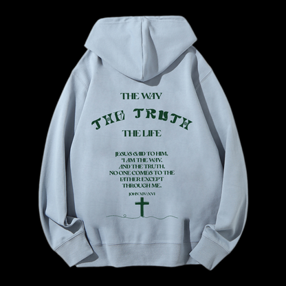 The Way The Truth The Life Drawstring Hoodie