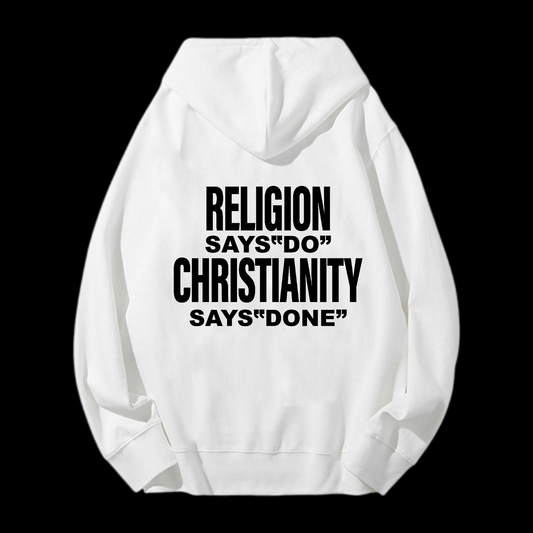 Says Done Drawstring Hoodie