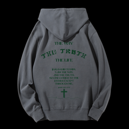 The Way The Truth The Life Drawstring Hoodie