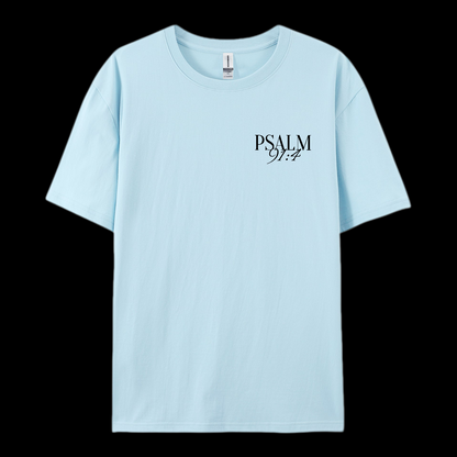 Psalm 91:4 Cotton T-Shirt