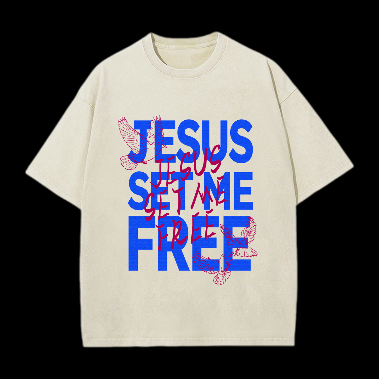 Jesus Set Me Free Washed T-Shirt