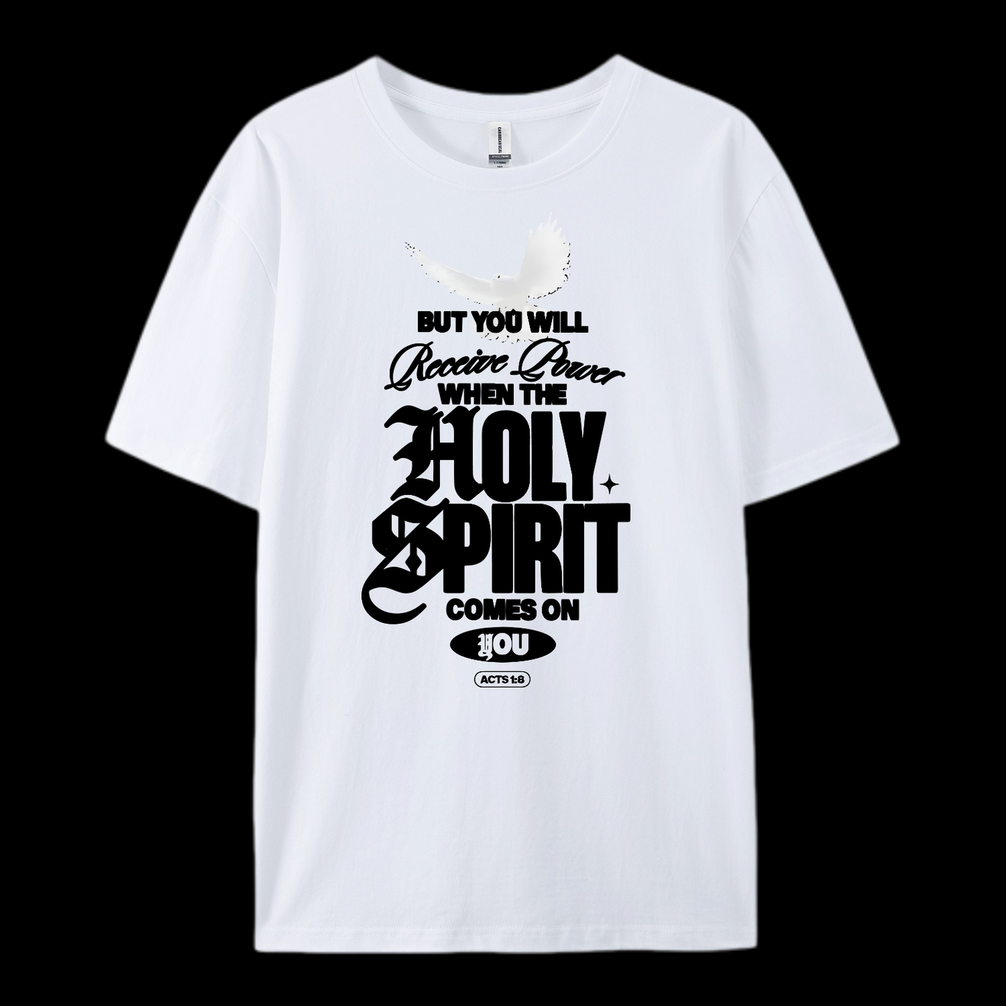 Holy Spirit Comes On Cotton T-Shirt