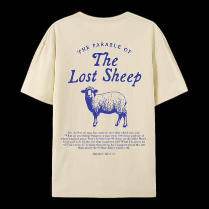The Parable Of The Lost Sheep Cotton T-Shirt