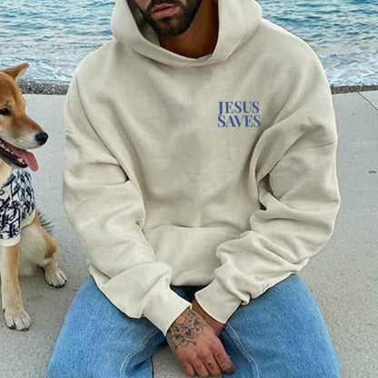 Jesus Saves Washed Hoodie