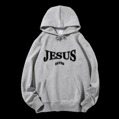 Jesus Saves Drawstring Hoodie