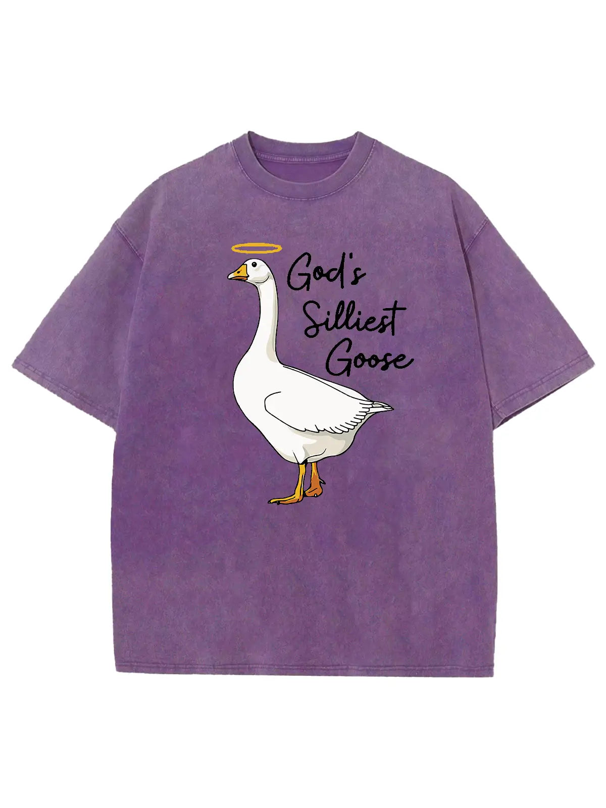 God's Silliest Goose Unisex Washed T-Shirt