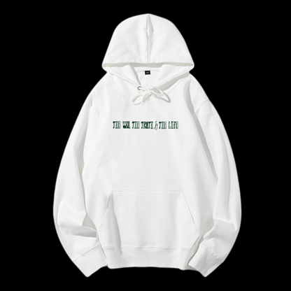 The Way The Truth The Life Drawstring Hoodie