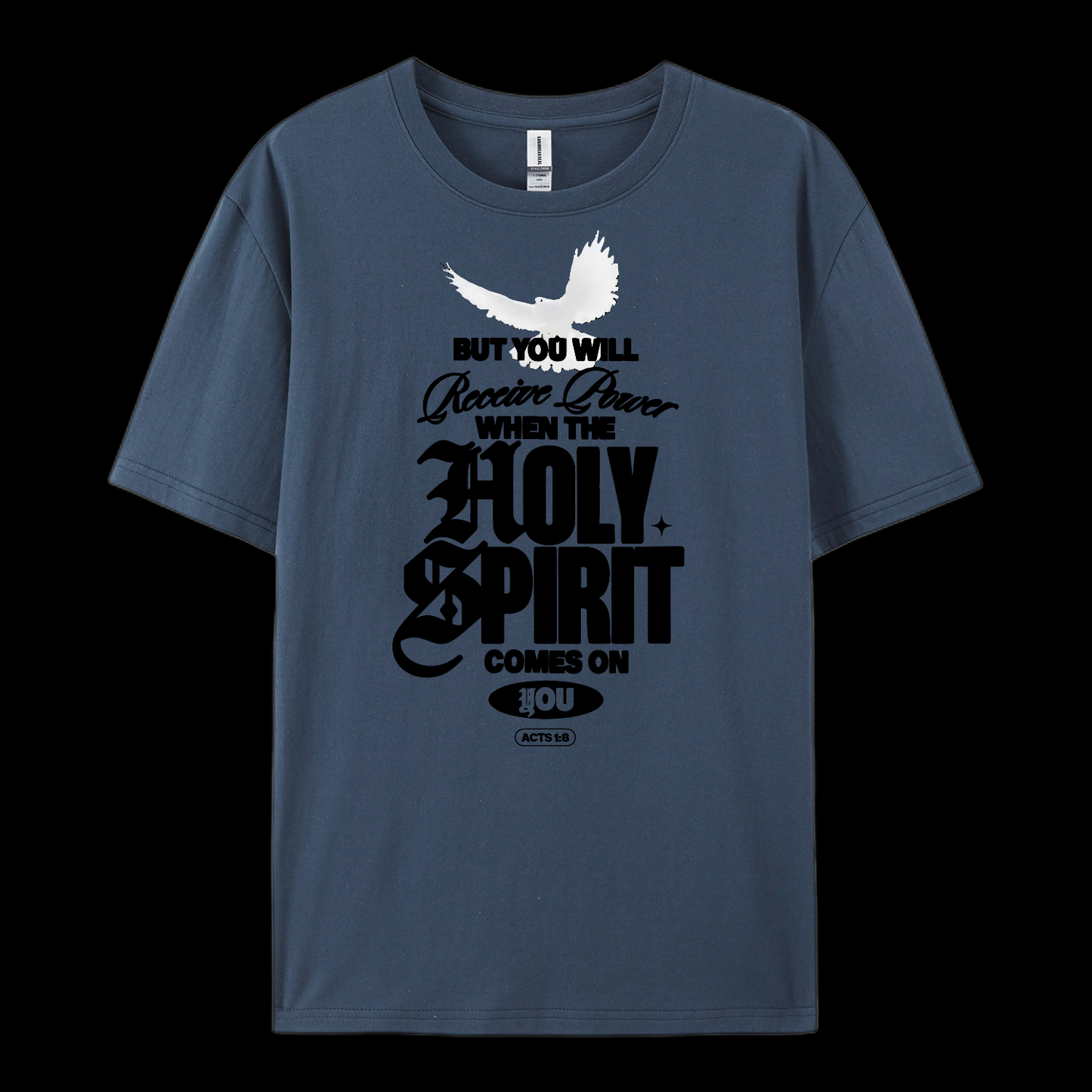 Holy Spirit Comes On Cotton T-Shirt