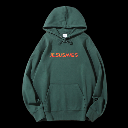 Jesus Saves Drawstring Hoodie