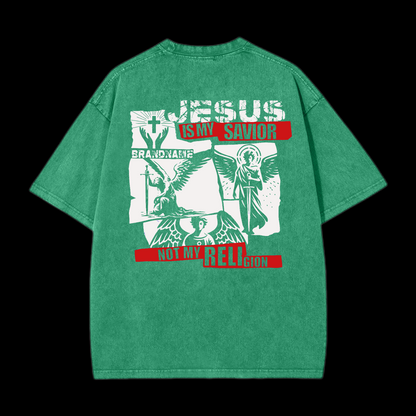 Jesus Is My Savior Washed T-Shirt