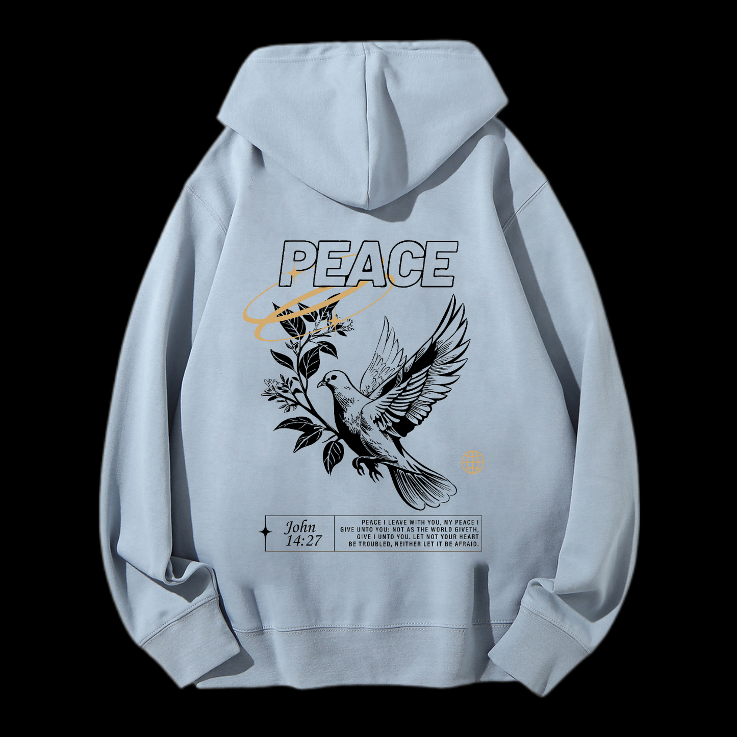 Peace Drawstring Hoodie