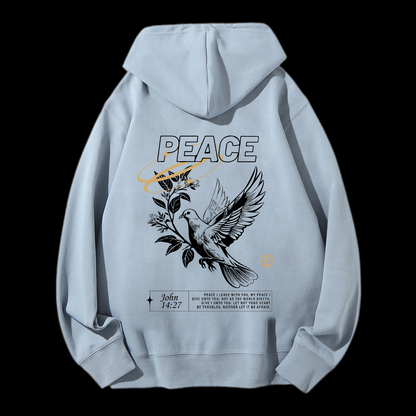 Peace Drawstring Hoodie