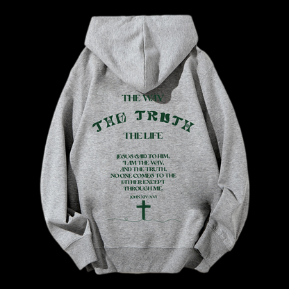 The Way The Truth The Life Drawstring Hoodie