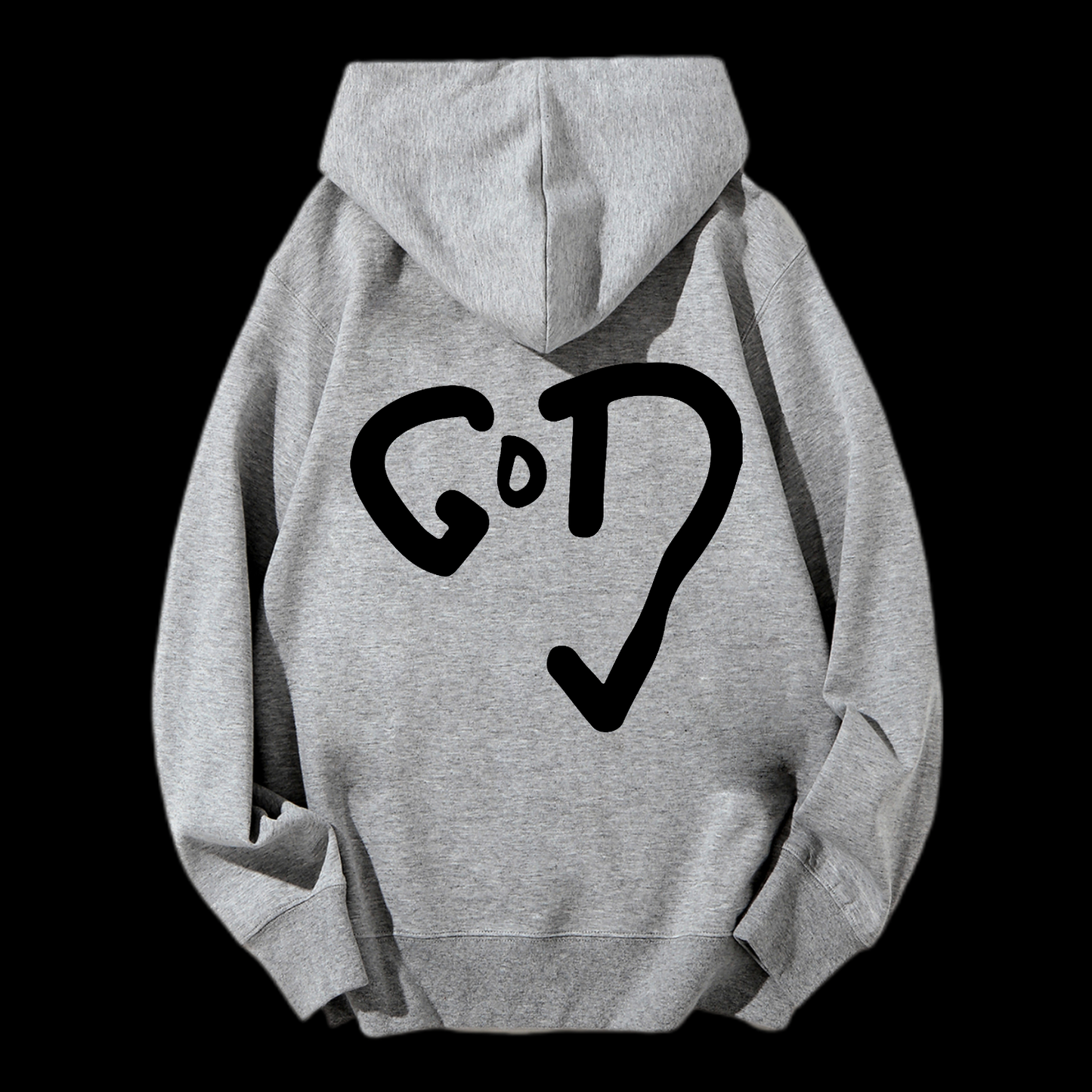 God Heart Drawstring Hoodie