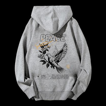 Peace Drawstring Hoodie