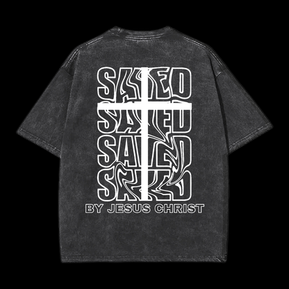 Saved By Jesus Christ Washed T-Shirt