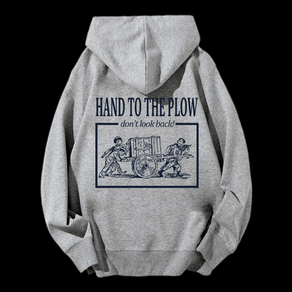 Hand To The Plow Drawstring Hoodie