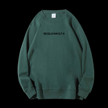 Revelation 12:7-9 Crewneck Sweatshirt