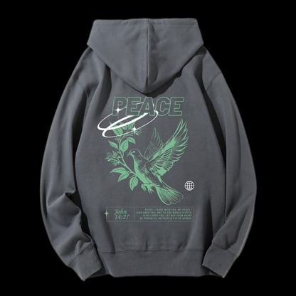 Peace Drawstring Hoodie