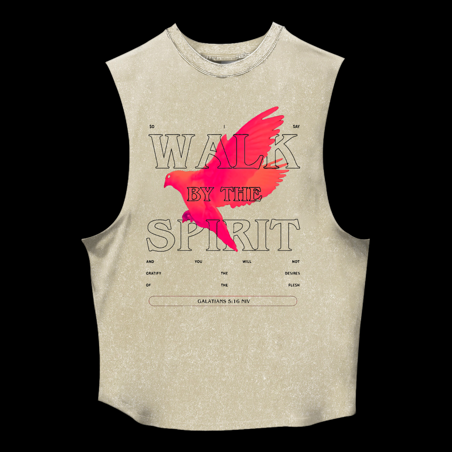Walk By The Spirit Washed Tank