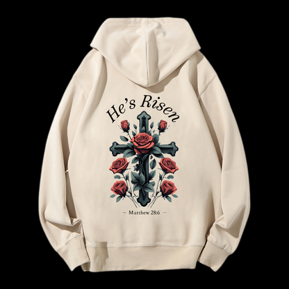 He's Risen Drawstring Hoodie