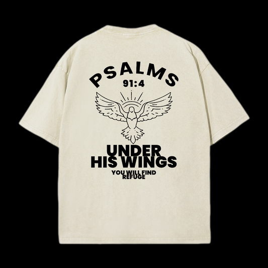 Under His Wings Washed T-Shirt