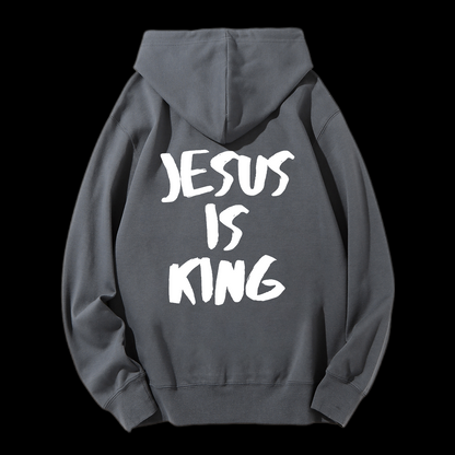 Jesus Is King Drawstring Hoodie