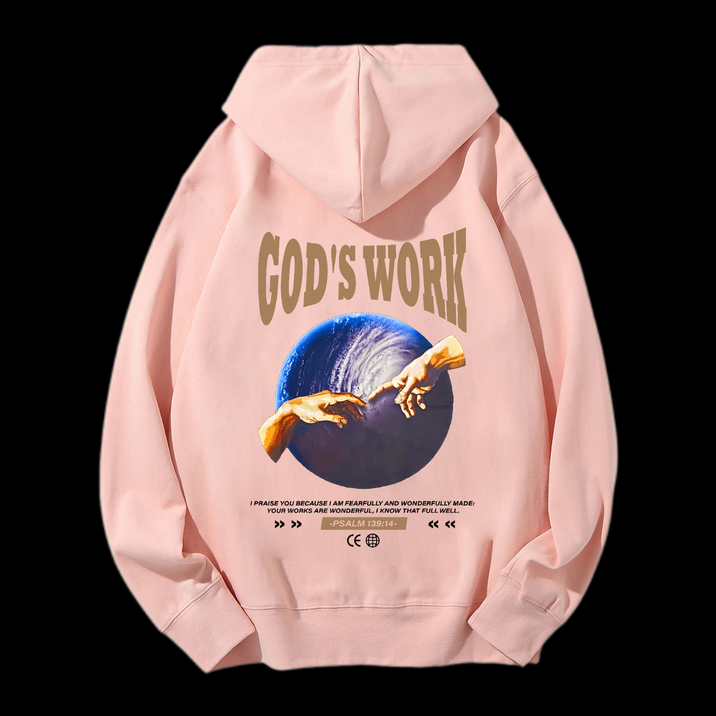 God's Work Psalm 139:14 Drawstring Hoodie