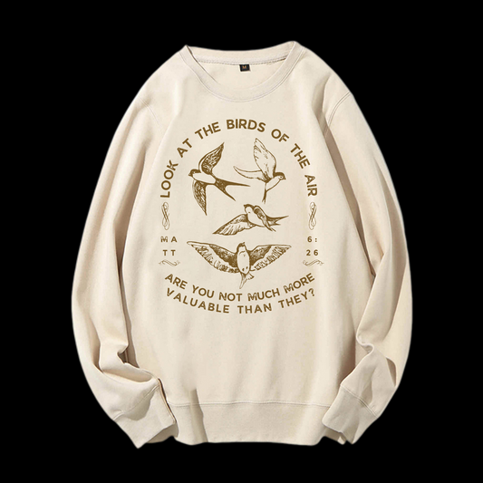 Look At The Birds Of The Air Crewneck Sweatshirt