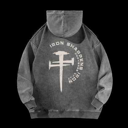 Iron Sharpens Iron Washed Hoodie