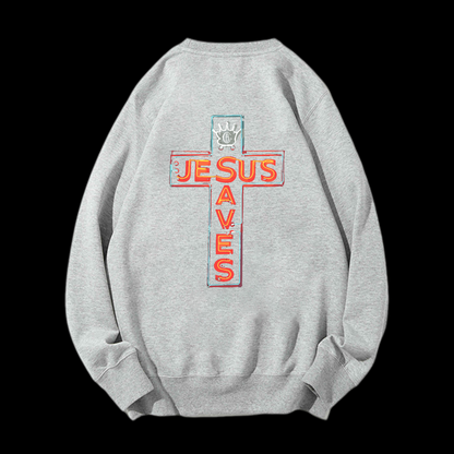 Jesus Saves Crewneck Sweatshirt