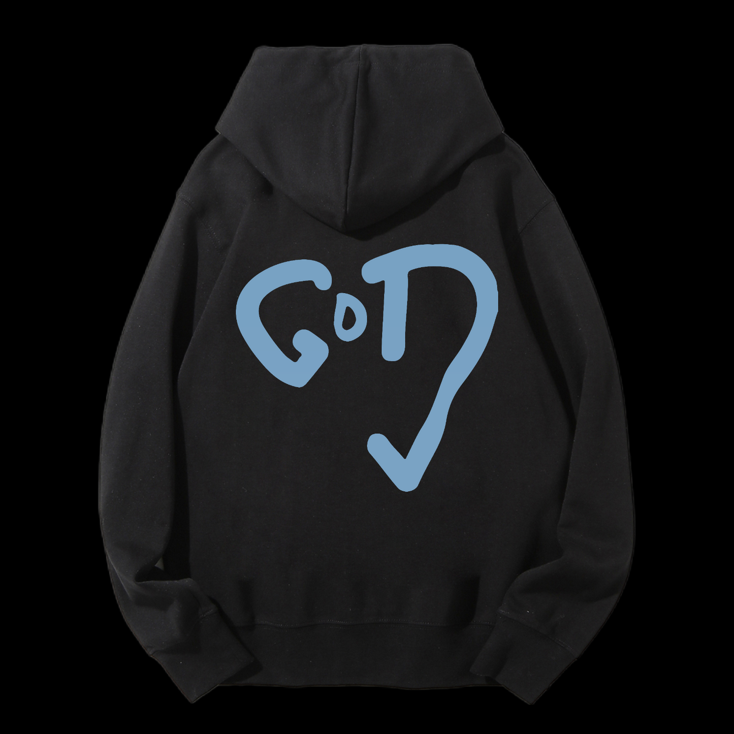 God Heart Drawstring Hoodie