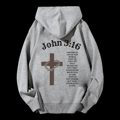 John 3:16 Drawstring Hoodie